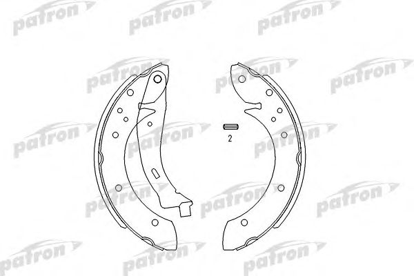 Купить PATRON PSP567 Колодки тормозные барабанные PSP567