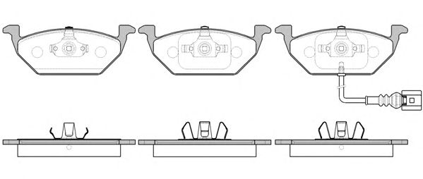 Купить REMSA 063341 Колодки VW Гольф 4,Бора с датчиком FR