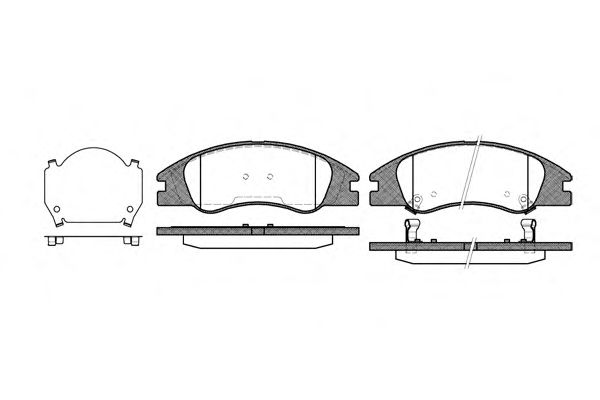 Купить REMSA 113402 1134 02 FDB4014=223517 SBS !колодки дисковые п.\ Kia Cerato 1.6i 16V/2.0i/CRDi 04>