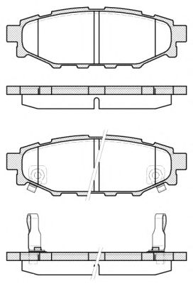 Купить REMSA 113612 1136 12 колодки дисковые задние!\ Subaru Impreza 2.0i 11>
