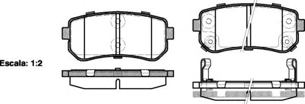 Купить REMSA 120902 1209 02 FDB1956 [583021GA00] !колодки дисковые з.\ Hyundai Accent,Kia Rio 1.4i/1.6i 16V/1.5CRDi 05>