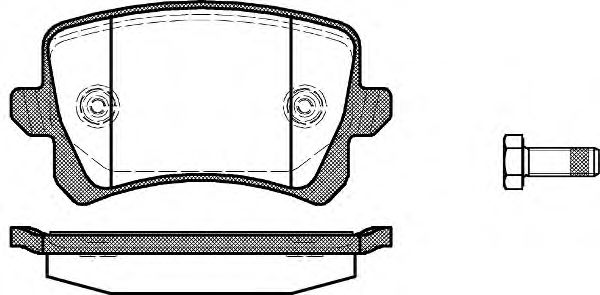 Купить REMSA 134200 Колодки тормозные задние (ECO) JZW698451G