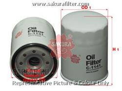 Купить SAKURA C1141 Фильтр масляный TOYOTA FORTUNER 4,0 2010 - 2015 TOYOTA CENTURY 4,0 1982 - 1996 C1141