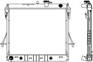 Купить SAKURA 30811009 Радиатор HUMMER H3 06-10 30811009