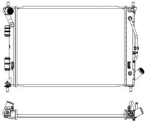 Купить SAKURA 32218511 Радиатор двигателя