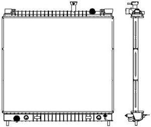 Купить SAKURA 32511013 Радиатор INFINITI QX56 04-10, NISSAN TITAN 04-, NISSAN ARMADA 04- 32511013