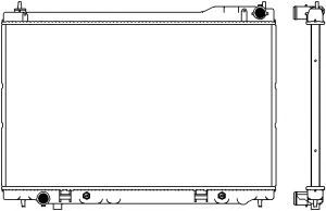 Купить SAKURA 32511019 Радиатор, 24 мм INFINITI FX45 02-08 32511019