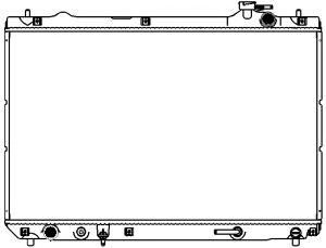 Купить SAKURA 32711006 Радиатор LEXUS RX300 98-03, TOYOTA HARRIER 98-03 32711006