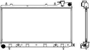 Купить SAKURA 34211013 Радиатор SUBARU IMPREZA 97-00, SUBARU FORESTER 98-02 34211013