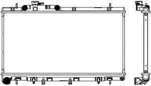 Купить SAKURA 34211020 Радиатор SUBARU OUTBACK 00-03 34211020