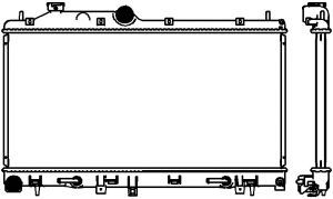 Купить SAKURA 34218503 Радиатор SUBARU FORESTER 08- 34218503