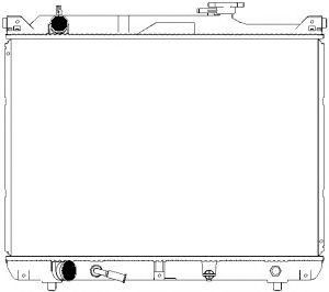 Купить SAKURA 34311003 Радиатор SUZUKI GRAND VITARA XL7 01-05 34311003