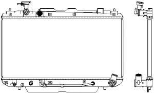 Купить SAKURA 34611019 Радиатор TOYOTA RAV4 00-05 34611019