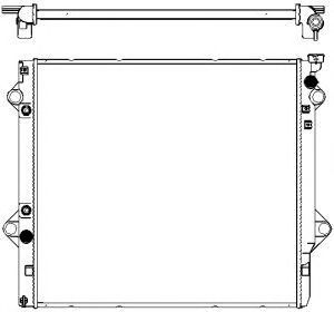 Купить SAKURA 34611048 Радиатор TOYOTA 4RUNNER 02-09, FJ CRUISER 06-13, LAND CRUISER PRADO 120 02-09 34611048