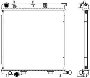 Купить SAKURA 36218501 Радиатор PEUGEOT 1007 04-06, 207 06-07, CITROEN C2 13-14 36218501
