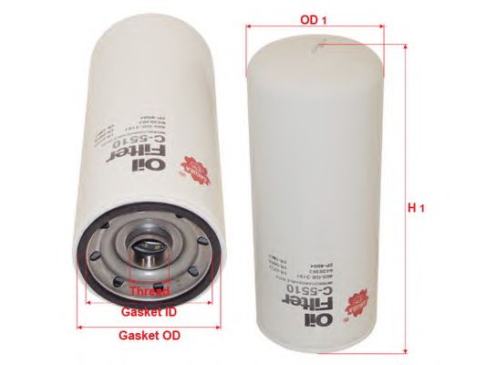 Купить SAKURA C5510 Фильтр масляный DONALDSON C5510