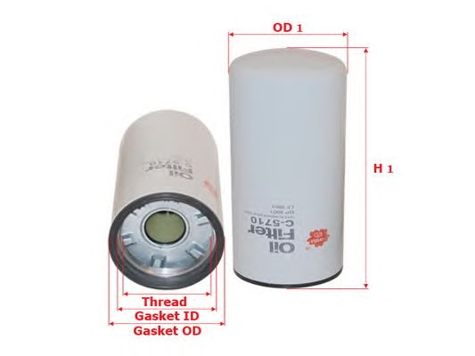Купить SAKURA C5710 Фильтр масляный DONALDSON C5710
