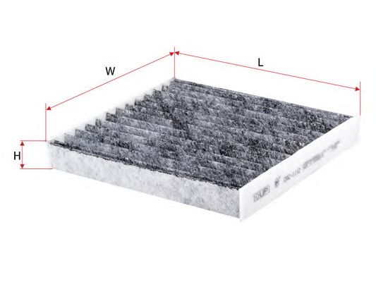 Купить SAKURA CAC1112 Фильтр салонный угольный TOYOTA HIACE 3,0 2008 - TOYOTA HIACE 2,0 2008 - CAC1112