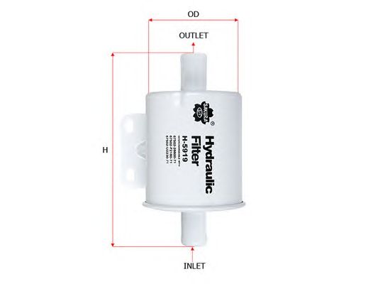 Купить SAKURA H5919 Фильтр гидравлический DONALDSON H5919