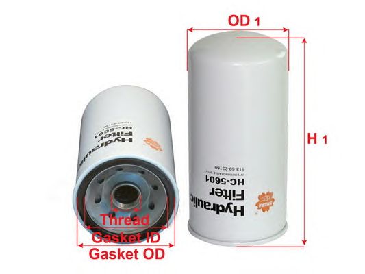 Купить SAKURA HC5601 Фильтр гидравлический DONALDSON HC5601