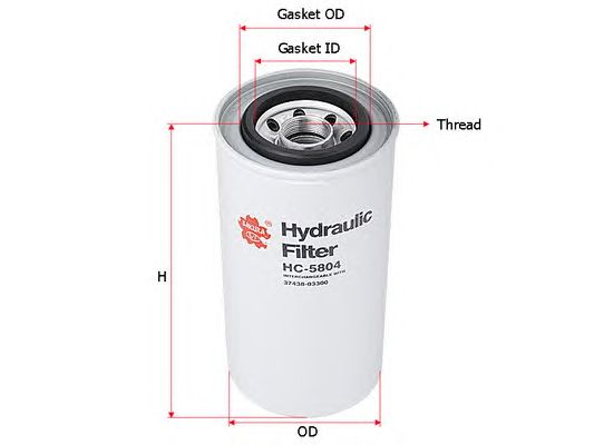 Купить SAKURA HC5804 Фильтр гидравлический MITSUBISHI HC5804