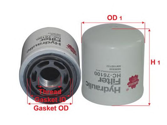 Купить SAKURA HC76100 Фильтр гидравлический DONALDSON HC76100