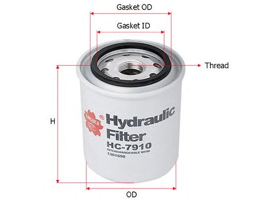 Купить SAKURA HC7910 Фильтр гидравлический DONALDSON HC7910