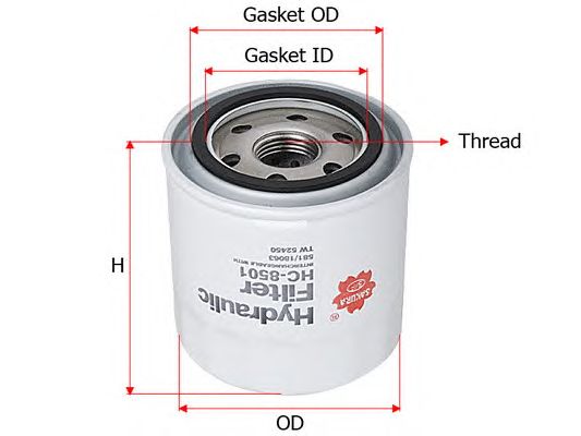 Купить SAKURA HC8501 Фильтр гидравлический FLEETGUARD HC8501
