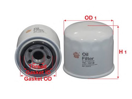 Купить SAKURA TC1018 Фильтр масляный КПП MD752072 TC1018