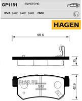 Купить SANGSIN GP1151 Колодки задние SSANGYONG ACTYON II 12- GP1151