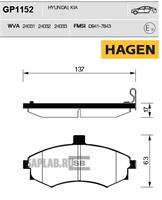 Купить SANGSIN GP1152 Колодки передние HYUNDAI ELANTRA (XD), MATRIX GP1152