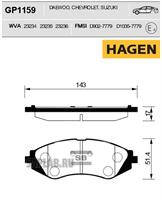Купить SANGSIN GP1159 Колодки передние CHEVROLET LACETTI, DAEWOO ESPERO GP1159