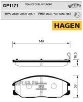Купить SANGSIN GP1171 Колодки передние SSANGYONG ACTYON 05- GP1171