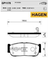 Купить SANGSIN GP1178 Колодки задние HYUNDAI SANTA FE II GP1178