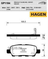 Купить SANGSIN GP1184 Колодки задние NISSAN QASHQAI GP1184