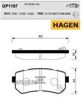 Купить SANGSIN GP1187 Колодки задние KIA CEED HB 09-12, SPORTAGE (JE/SL) GP1187