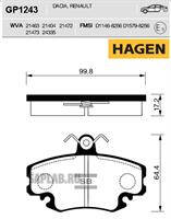 Купить SANGSIN GP1243 Колодки тормозные дисковые GP1243
