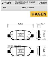 Купить SANGSIN GP1250 Колодки задние NISSAN JUKE GP1250