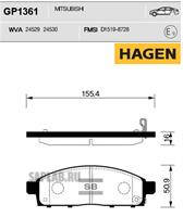 Купить SANGSIN GP1361 Колодки передние MITSUBISHI L200 05- GP1361