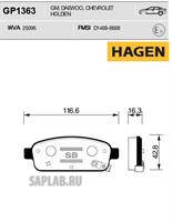 Купить SANGSIN GP1363 Колодки задние CHEVROLET CRUZE, OPEL ASTRA J, MOKKA GP1363