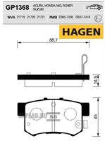 Купить SANGSIN GP1368 Колодки задние HONDA ACCORD IV-VI, CIVIC VIII GP1368