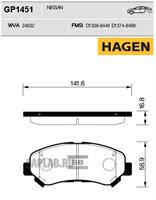 Купить SANGSIN GP1451 Колодки передние NISSAN QASHQAI, X-TRAIL (T31) GP1451