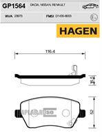 Купить SANGSIN GP1564 Колодки передние RENAULT KANGOO II 08- GP1564