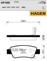 Купить SANGSIN GP1568 Колодки задние HONDA CR-V III/IV GP1568