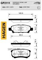 Купить SANGSIN GP2111 Колодки задние MITSUBISHI LANCER (CS/CY) GP2111