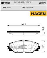 Купить SANGSIN GP2138 Колодки передние TOYOTA RAV4 III 05-, RAV4 IV 12-, AURIS E15 GP2138