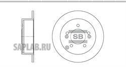 Купить SANGSIN SD1024 Диск тормозной HYUNDAI SONATA (NF)/TUCSON 04-/KIA SPORTAGE 04- задний D 262мм. SD1024