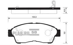 Купить SANGSIN SP1110 Колодки тормозные COROLLA 9201/CARINA E 9296/RAV 4 9495 передние SP1110