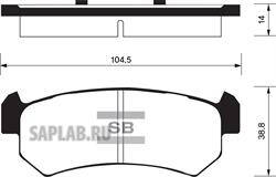Купить SANGSIN SP1160 Колодки тормозные CHEVROLET LACETTI 03-06/DAEWOO NUBIRA задние SP1160