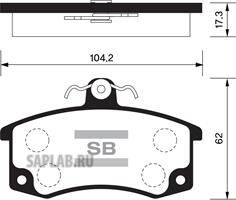 Купить SANGSIN BRAKE SP1181 Колодки тормозные, передние